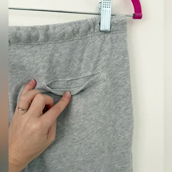 Aerie Heather Grey Adjustable Tie Waist Sweatpant Joggers Size Small - Picture 7 of 8